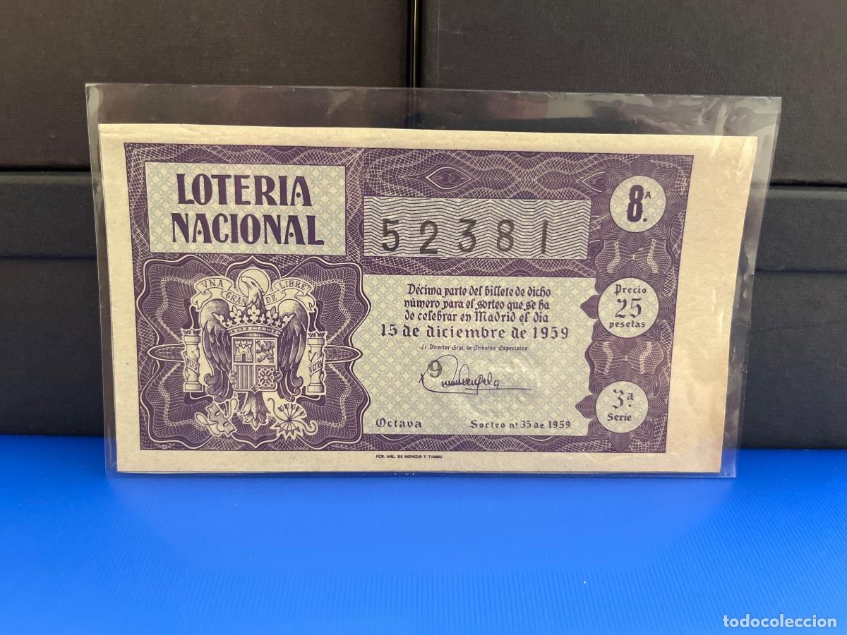 Loter&iacute;a Nacional: Loter&iacute;a nacional 1959 sorteo 35