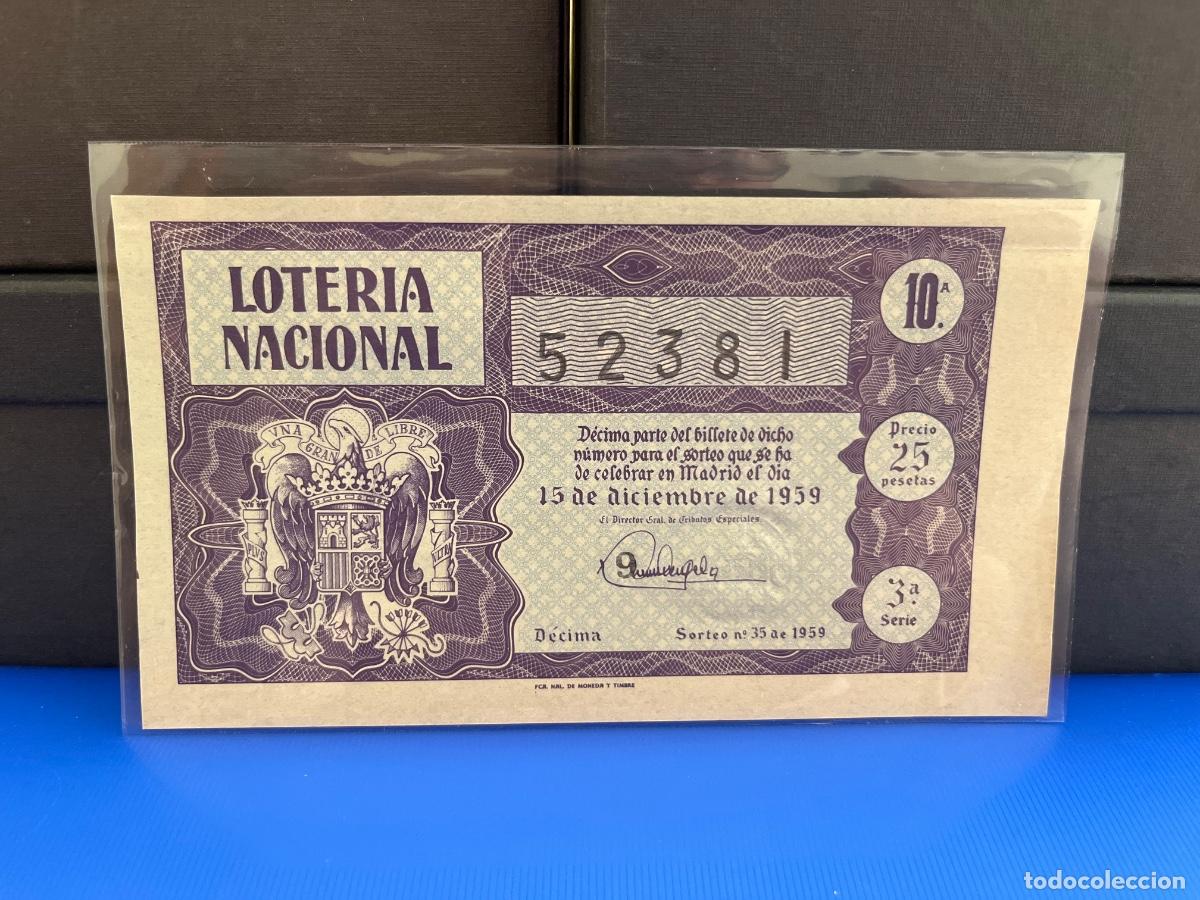 Loter&iacute;a Nacional: Loter&iacute;a nacional 1959 sorteo 35