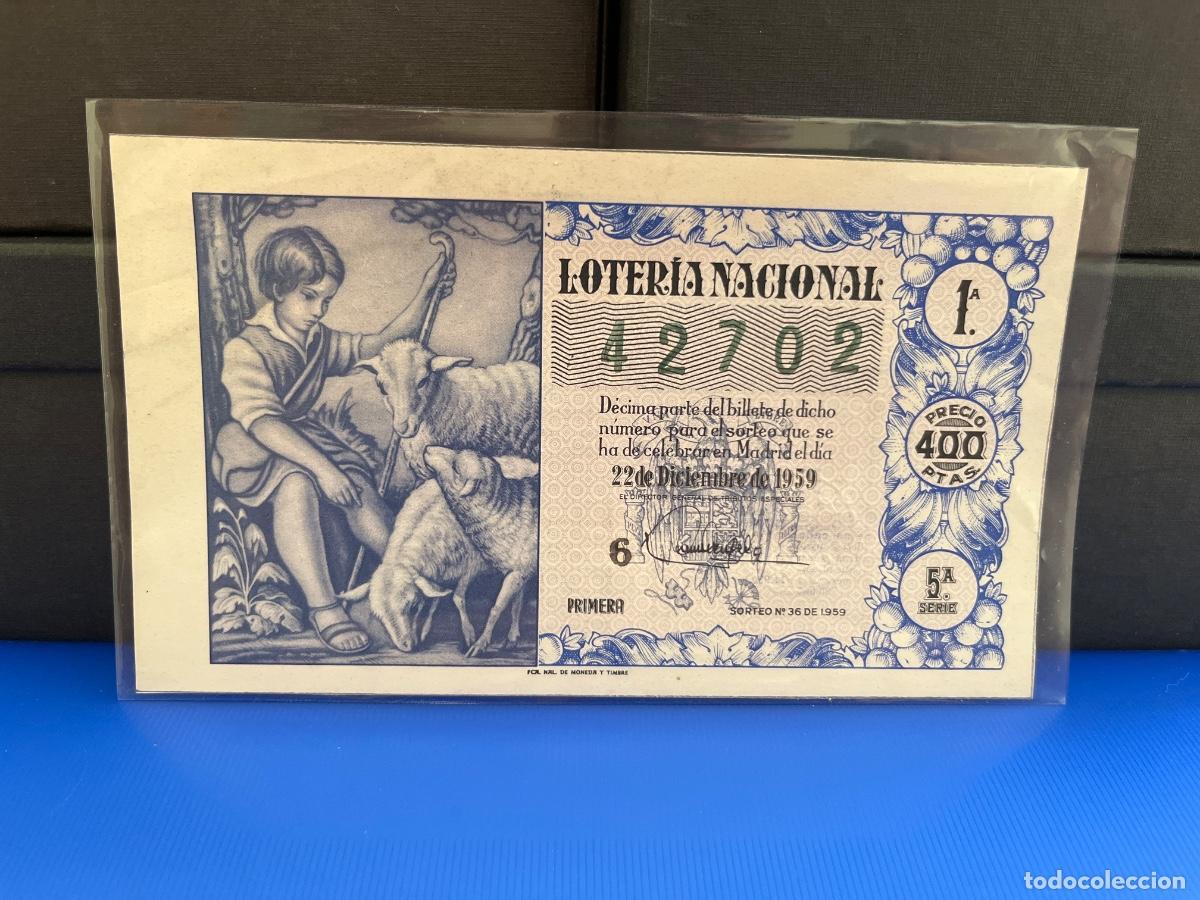 Loter&iacute;a Nacional: Loter&iacute;a nacional 1959 sorteo 36