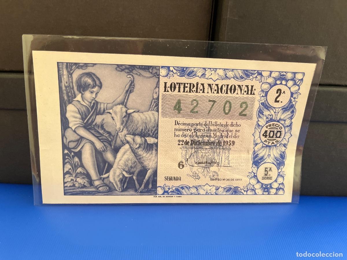 Loter&iacute;a Nacional: Loter&iacute;a nacional 1959 sorteo 36