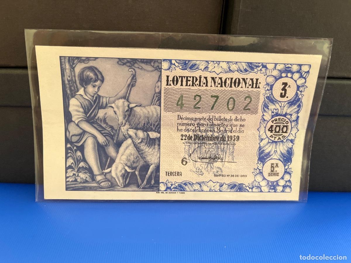Loter&iacute;a Nacional: Loter&iacute;a nacional 1959 sorteo 36