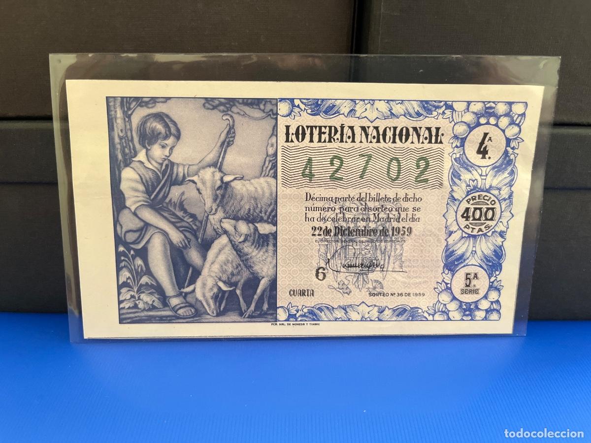 Loter&iacute;a Nacional: Loter&iacute;a nacional 1959 sorteo 36