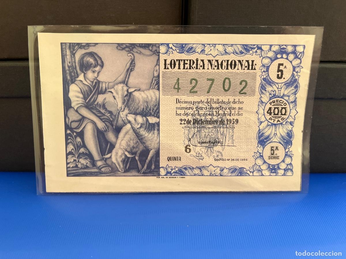 Loter&iacute;a Nacional: Loter&iacute;a nacional 1959 sorteo 36