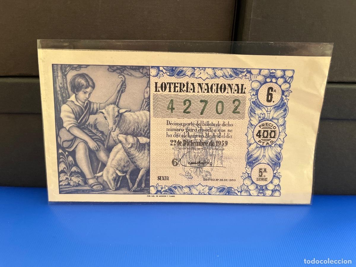 Loter&iacute;a Nacional: Loter&iacute;a nacional 1959 sorteo 36