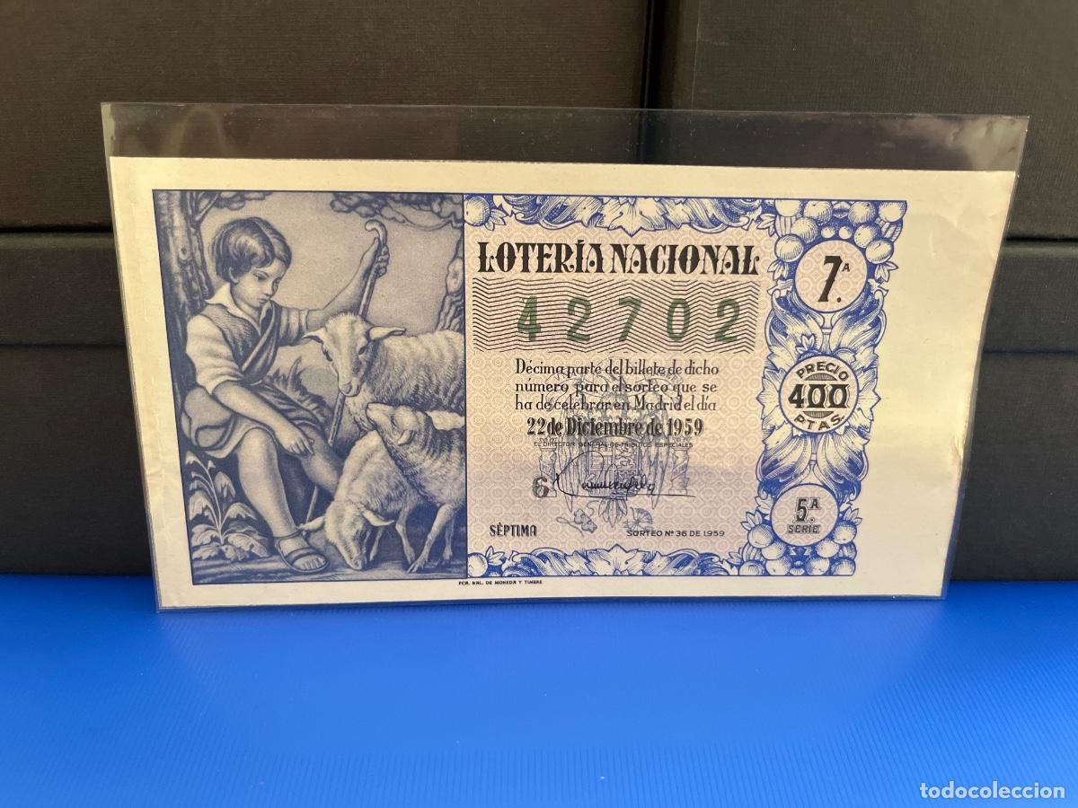 Loter&iacute;a Nacional: Loter&iacute;a nacional 1959 sorteo 36