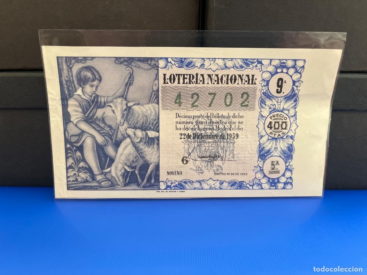 Loter&iacute;a Nacional: Loter&iacute;a nacional 1959 sorteo 36