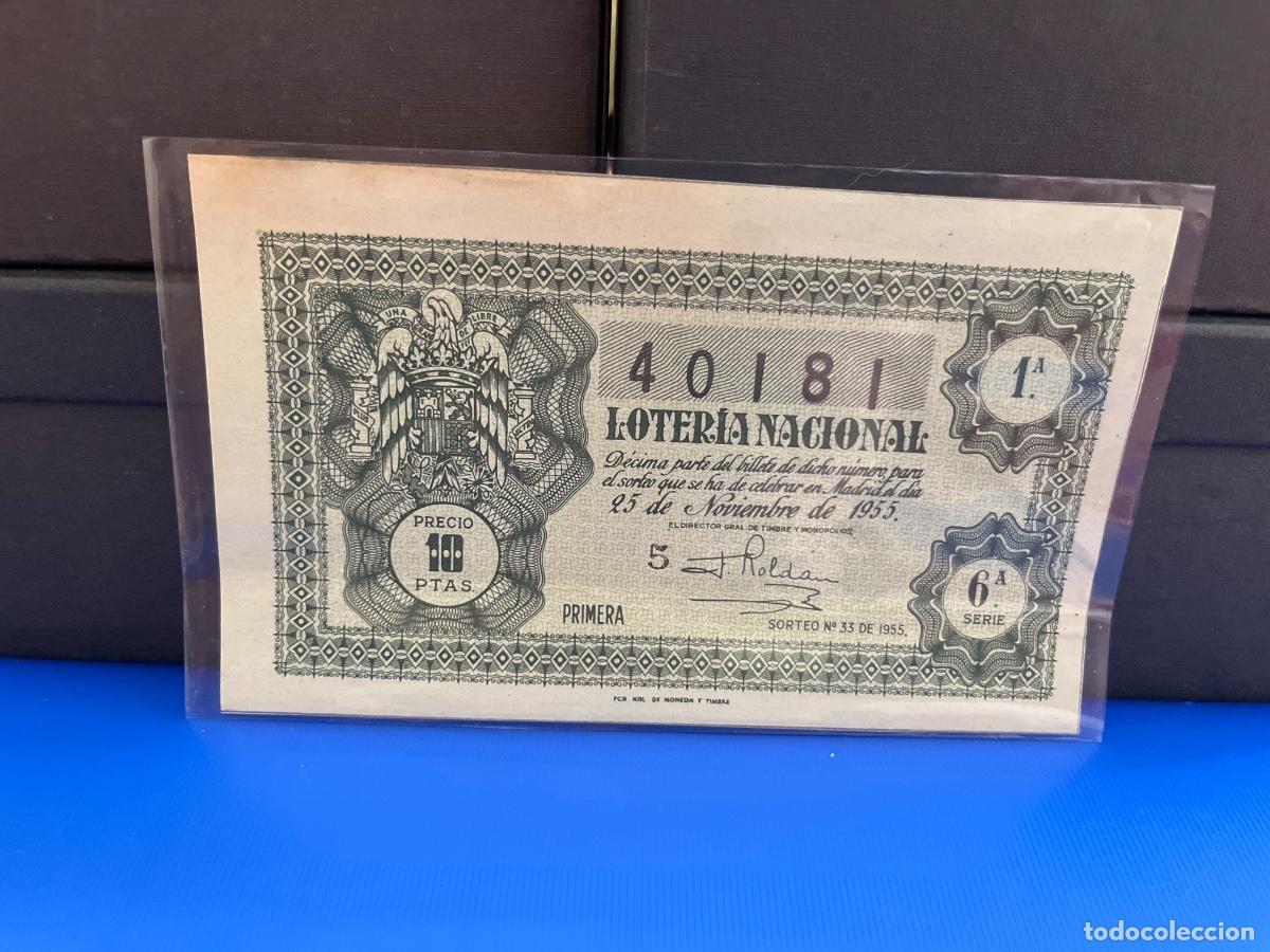 Loter&iacute;a Nacional: Loter&iacute;a nacional 1955 sorteo 33