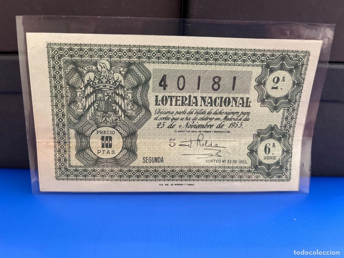 Loter&iacute;a Nacional: Loter&iacute;a nacional 1955 sorteo 33