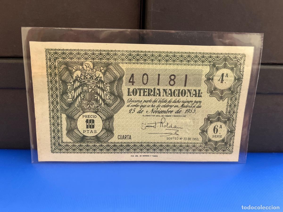 Loter&iacute;a Nacional: Loter&iacute;a nacional 1955 sorteo 33