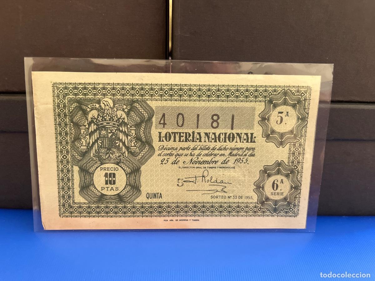 Loter&iacute;a Nacional: Loter&iacute;a nacional 1955 sorteo 33