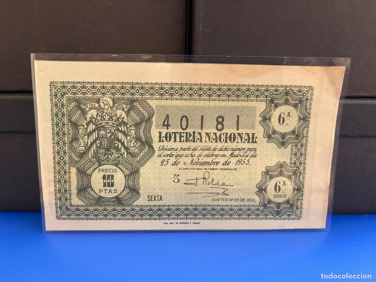Loter&iacute;a Nacional: Loter&iacute;a nacional 1955 sorteo 33