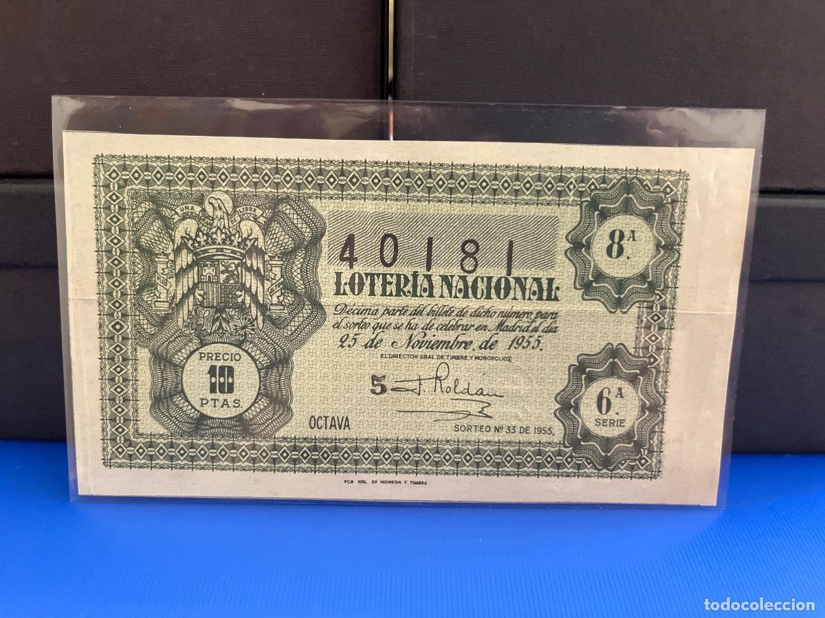 Loter&iacute;a Nacional: Loter&iacute;a nacional 1955 sorteo 33