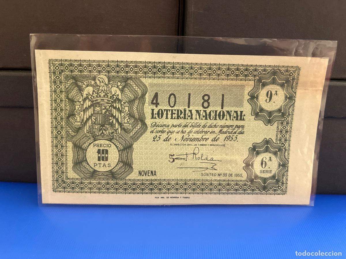 Loter&iacute;a Nacional: Loter&iacute;a nacional 1955 sorteo 33