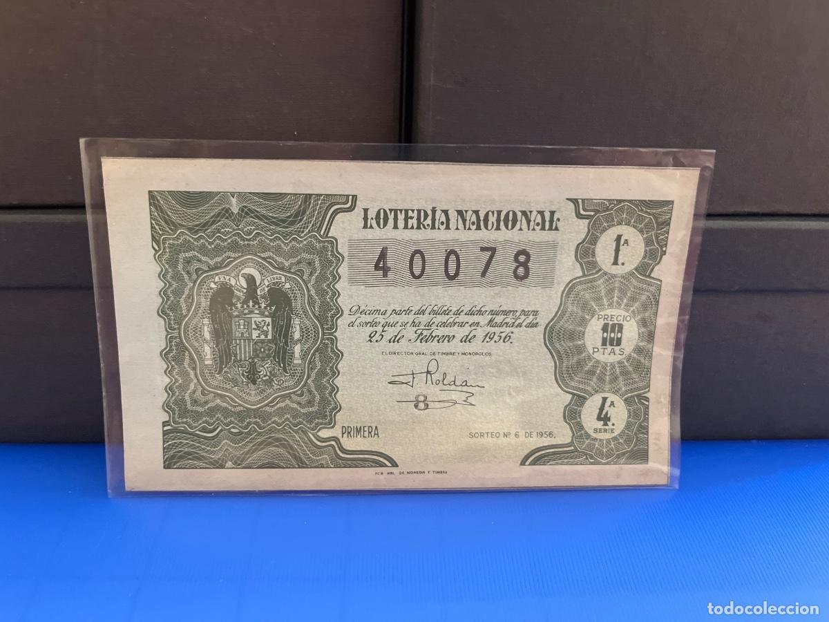 Loter&iacute;a Nacional: Loter&iacute;a nacional 1956 sorteo 6