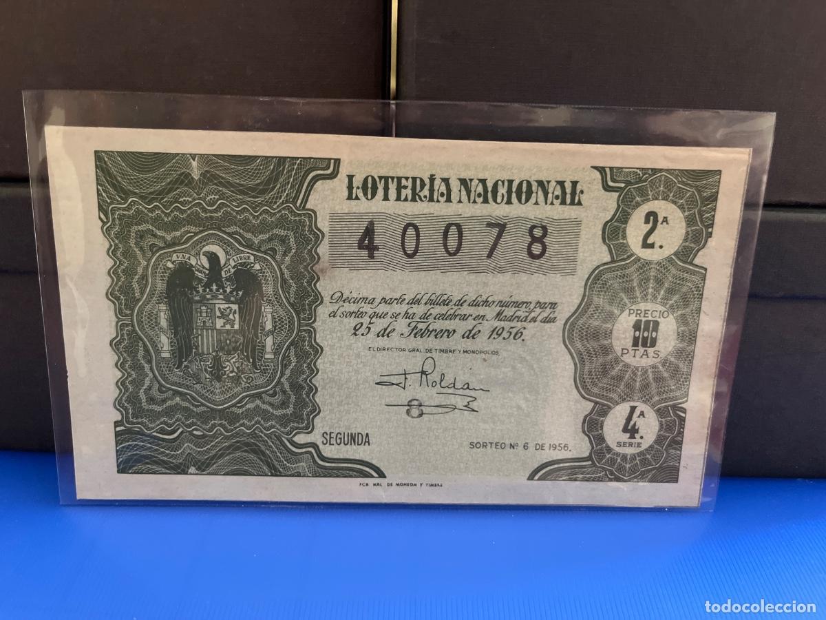 Loter&iacute;a Nacional: Loter&iacute;a nacional 1956 sorteo 6