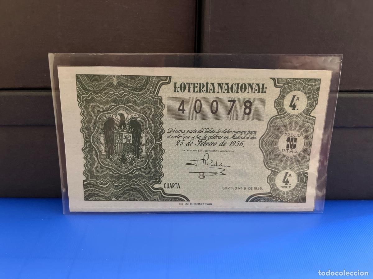 Loter&iacute;a Nacional: Loter&iacute;a nacional 1956 sorteo 6