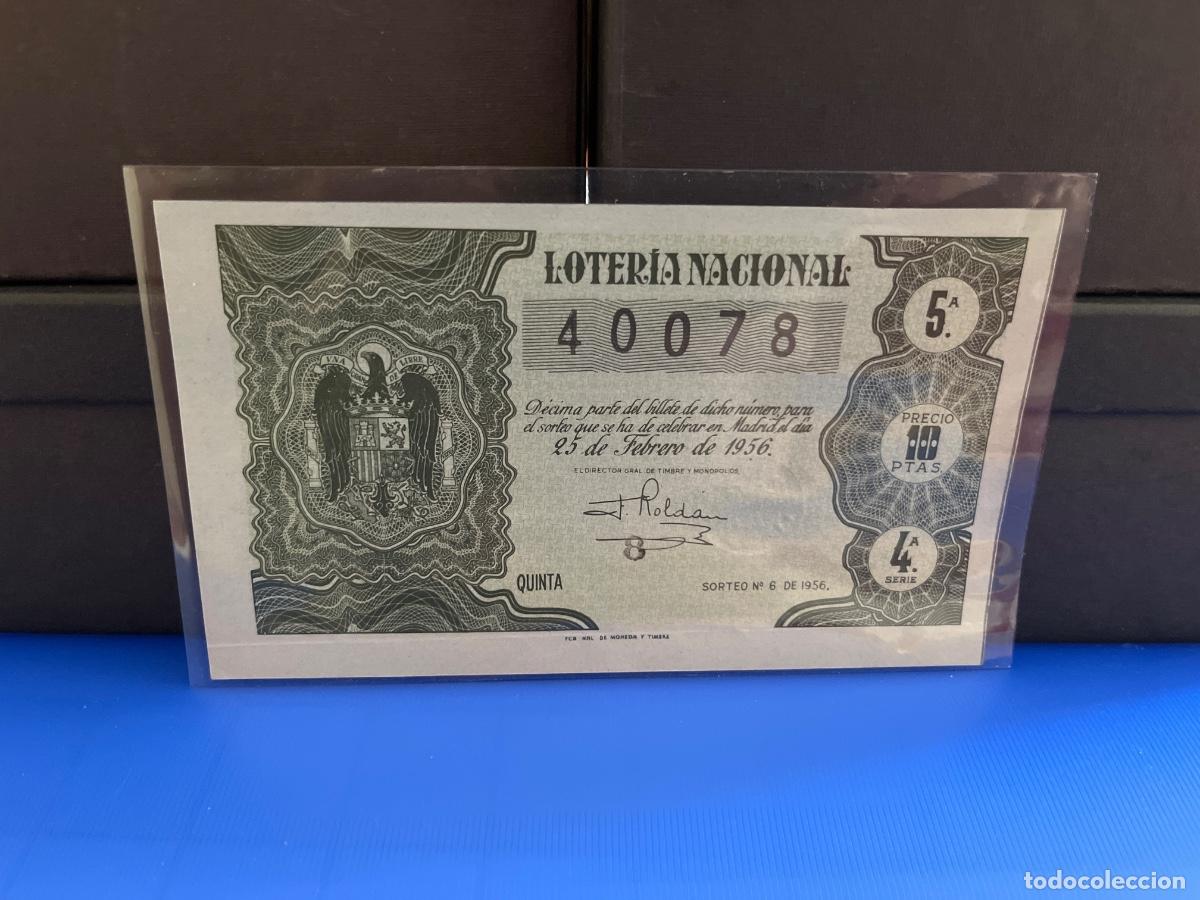 Loter&iacute;a Nacional: Loter&iacute;a nacional 1956 sorteo 6