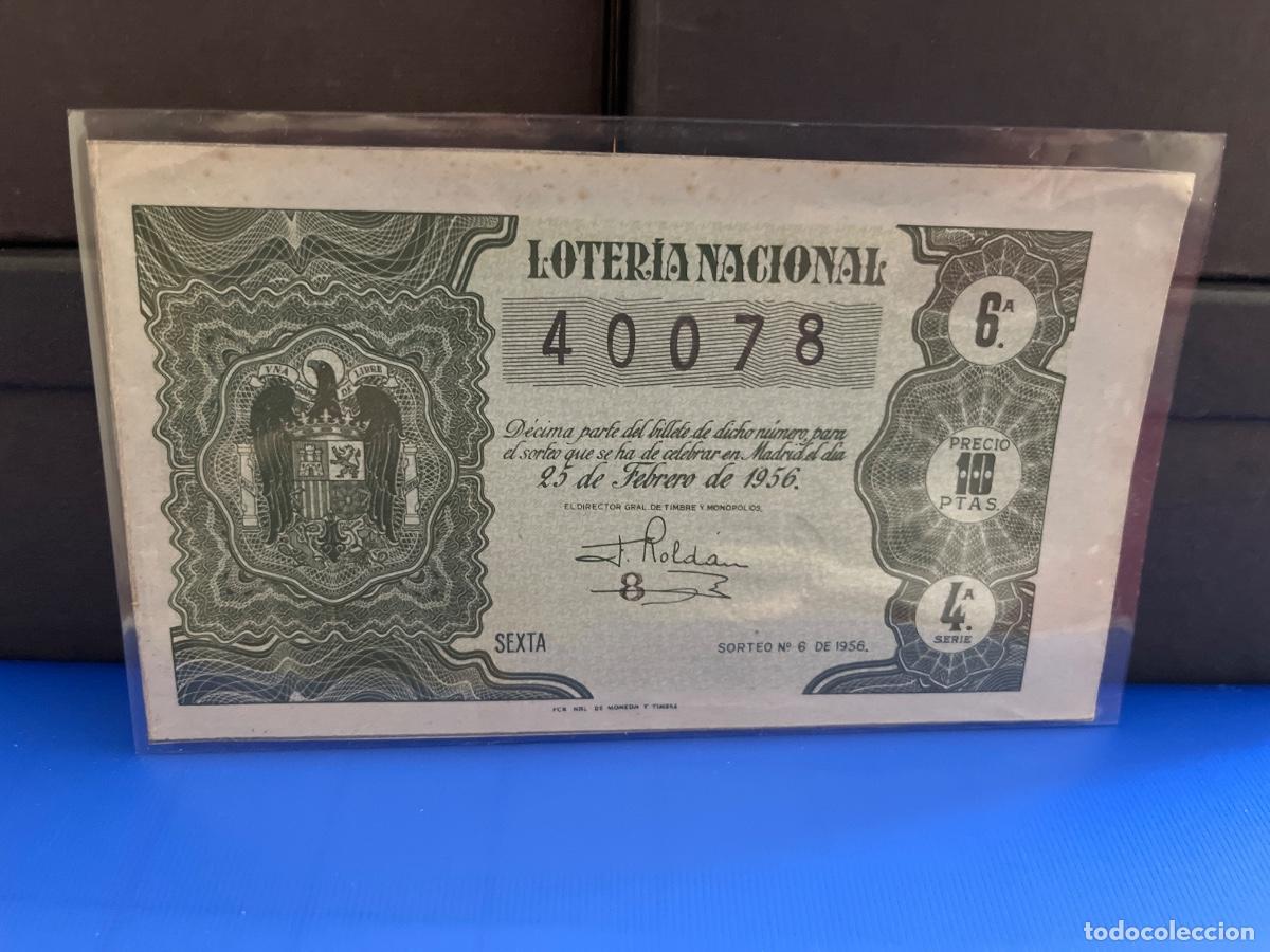 Loter&iacute;a Nacional: Loter&iacute;a nacional 1956 sorteo 6