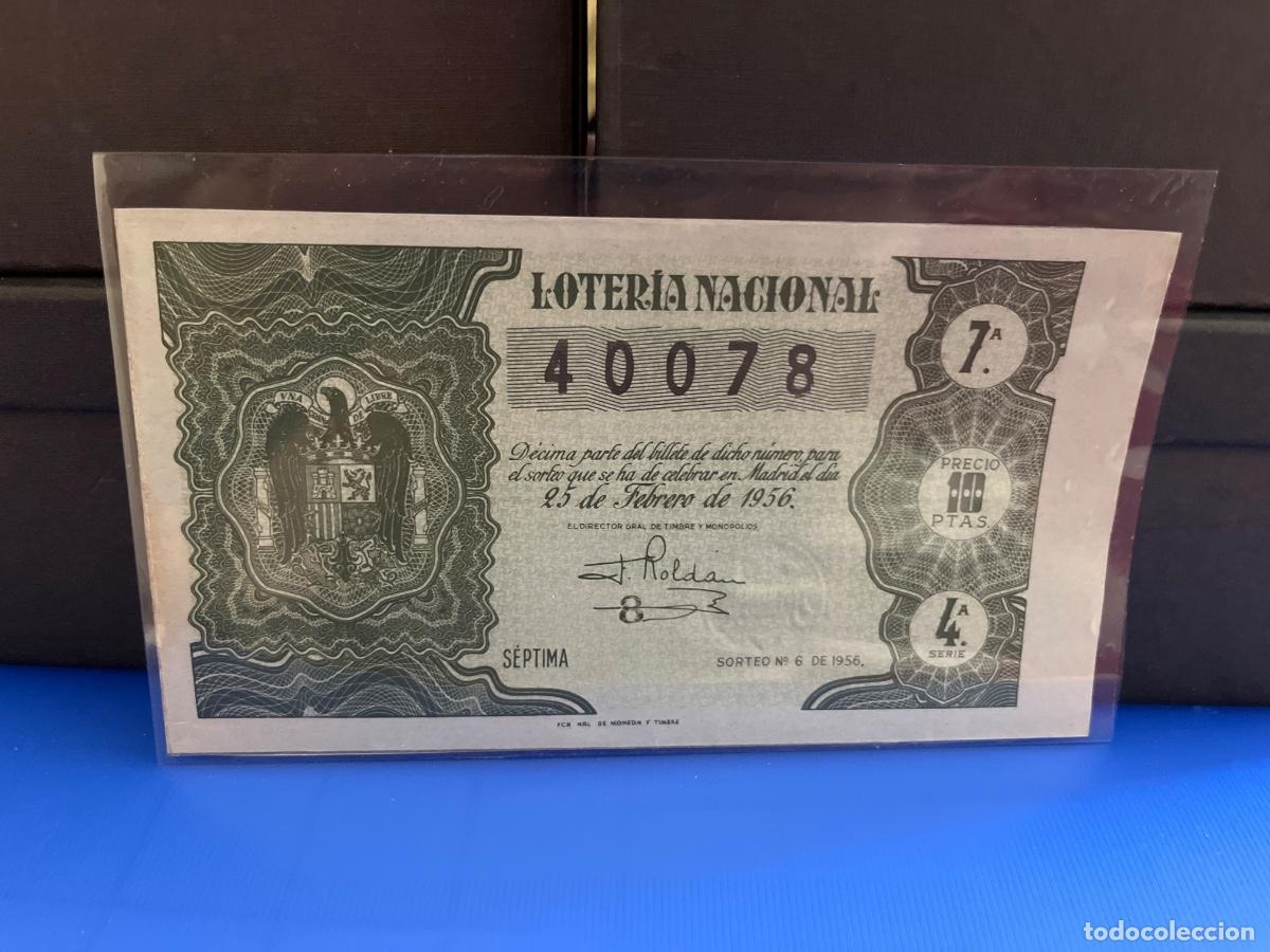 Loter&iacute;a Nacional: Loter&iacute;a nacional 1956 sorteo 6