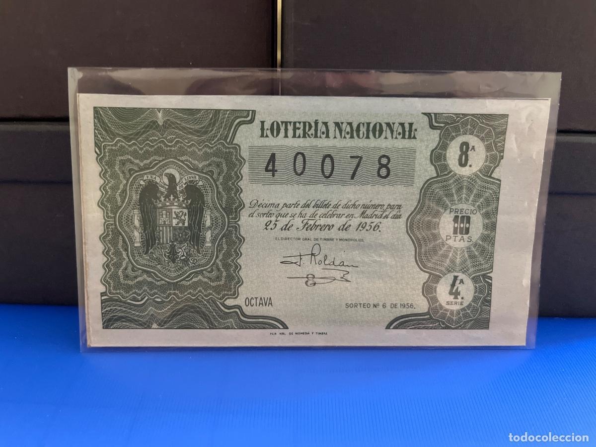 Loter&iacute;a Nacional: Loter&iacute;a nacional 1956 sorteo 6