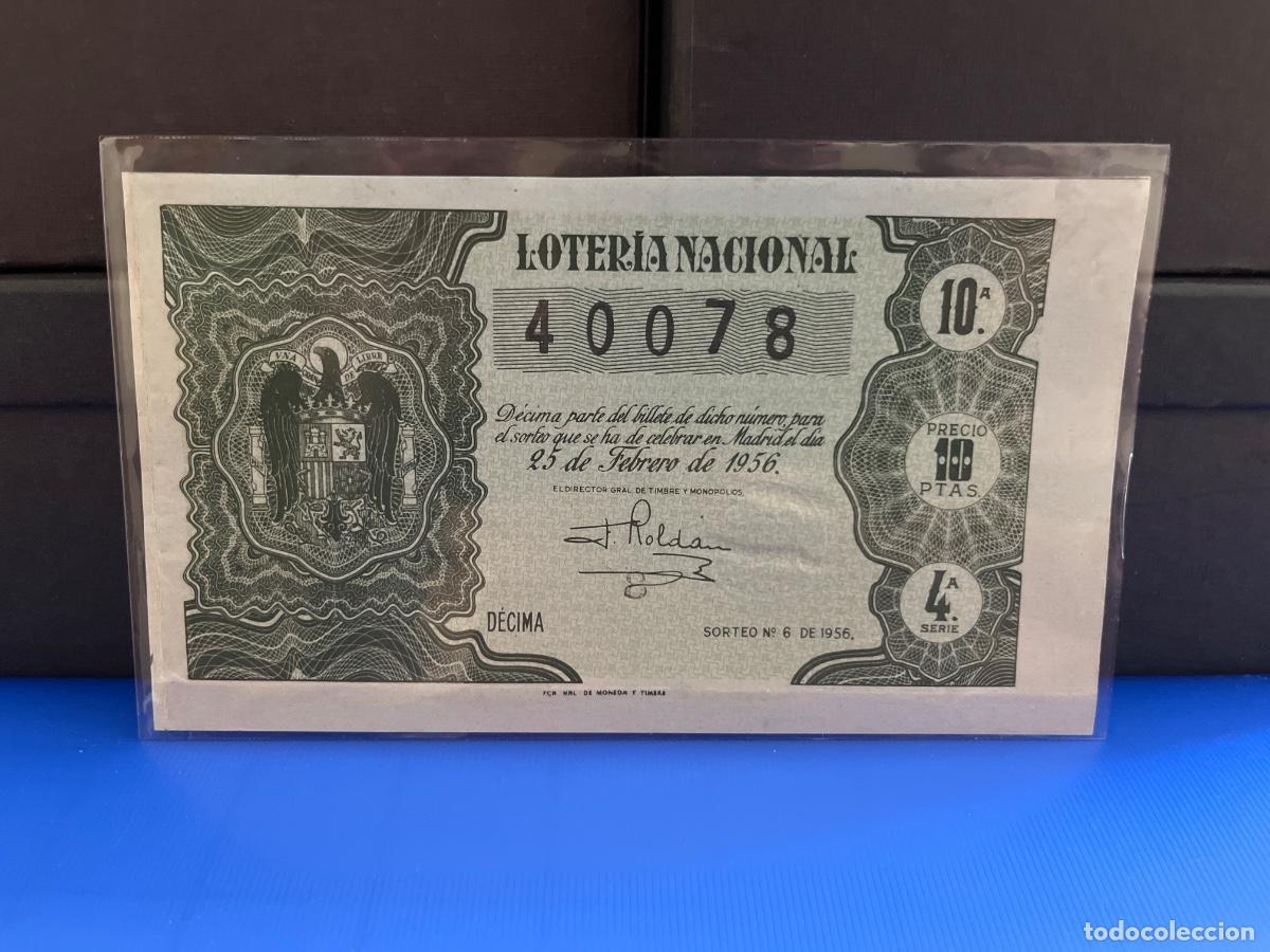 Loter&iacute;a Nacional: Loter&iacute;a nacional 1956 sorteo 6
