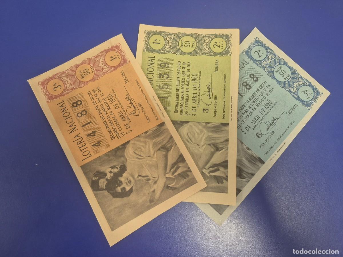 Loter&iacute;a Nacional: LOTERIA NACIONAL SORTEO 10 DE 1960 NAVIDAD SERIE COMPLETA
