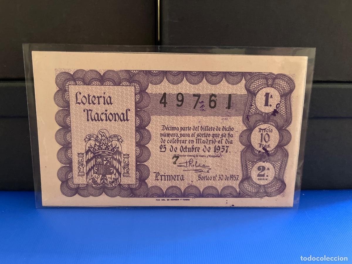 Loter&iacute;a Nacional: Loter&iacute;a nacional 1957 sorteo 30