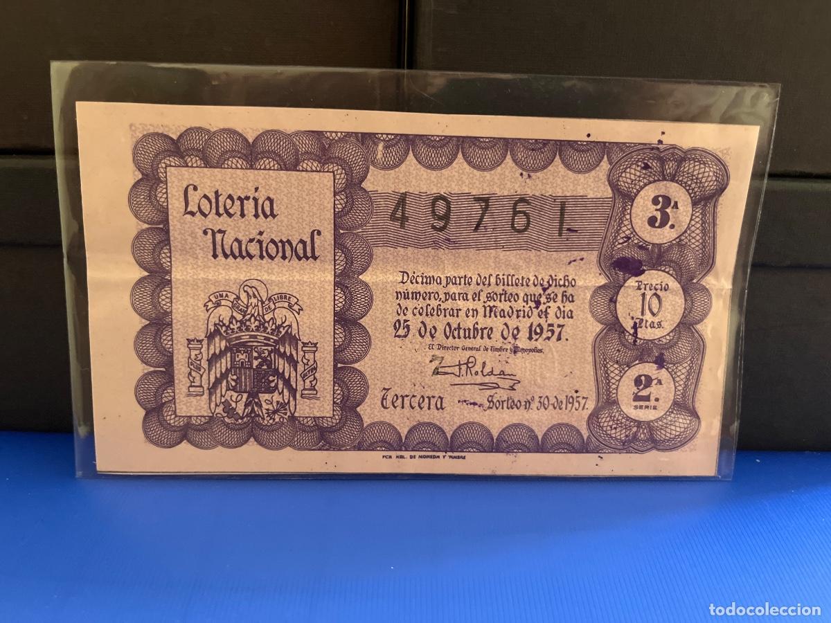 Loter&iacute;a Nacional: Loter&iacute;a nacional 1957 sorteo 30