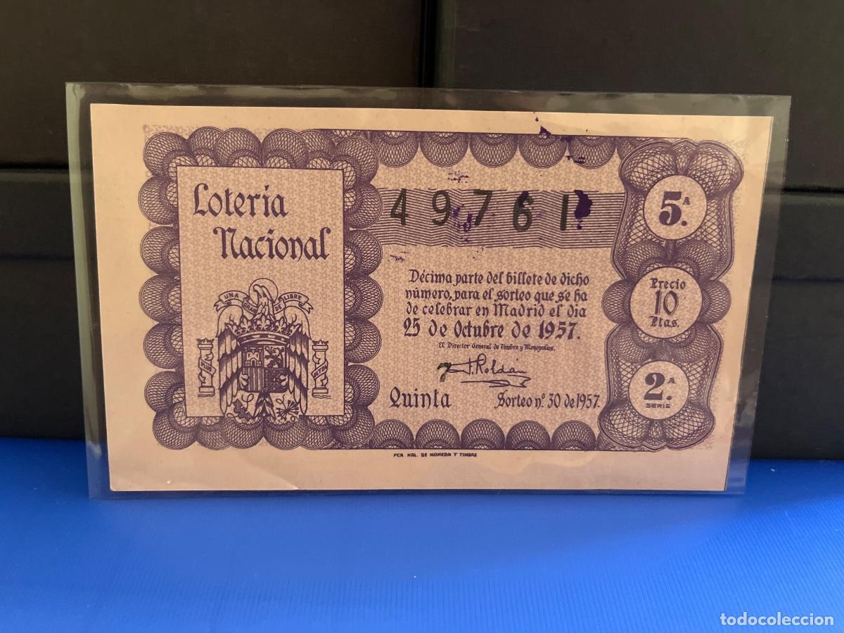 Loter&iacute;a Nacional: Loter&iacute;a nacional 1957 sorteo 30