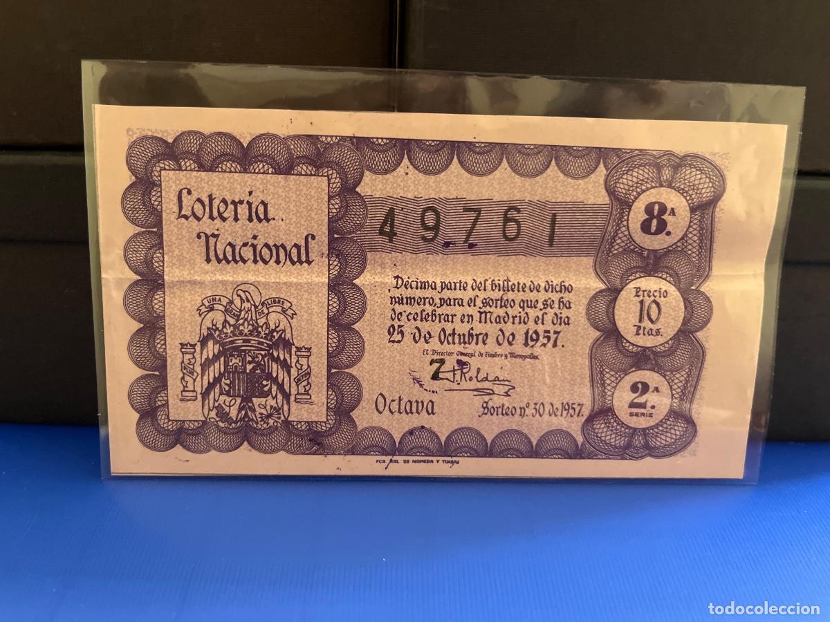 Loterie Nationale: Loter&iacute;a nacional 1957 sorteo 30