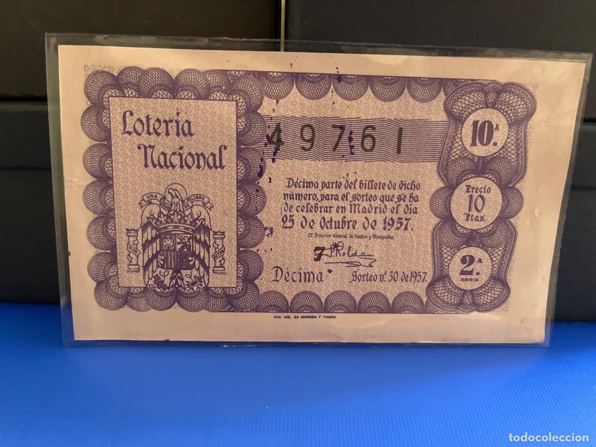 Loterie Nationale: Loter&iacute;a nacional 1957 sorteo 30