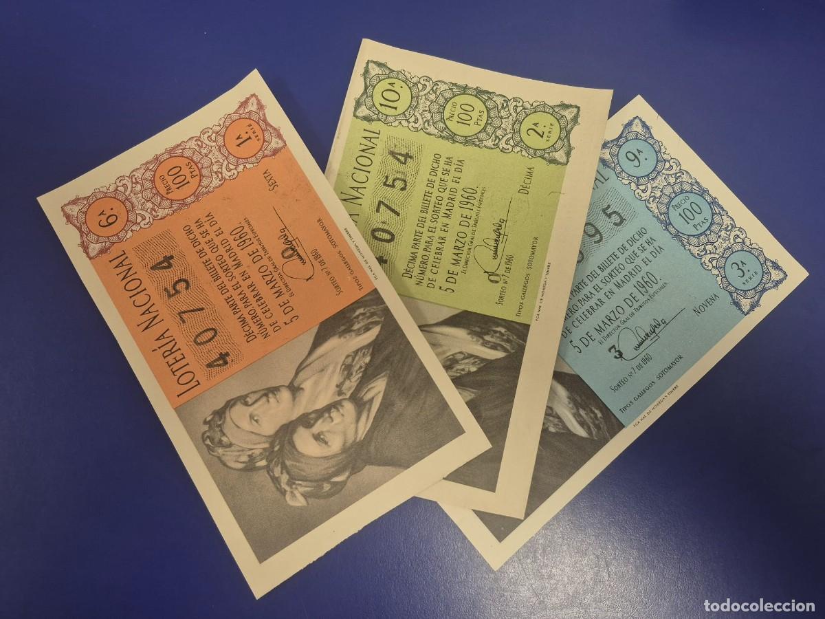 Loter&iacute;a Nacional: LOTERIA NACIONAL SORTEO 7 DE 1960 SERIE COMPLETA