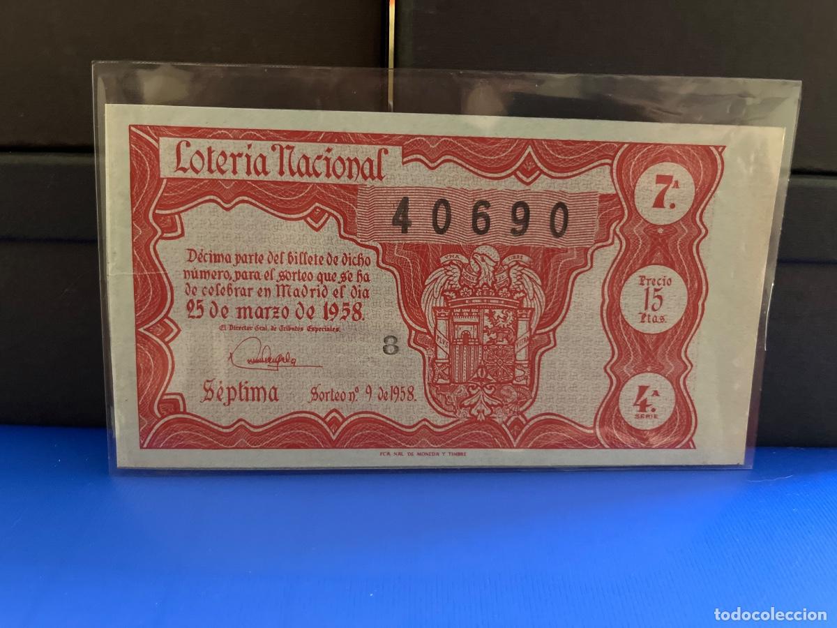 Loter&iacute;a Nacional: Loter&iacute;a nacional 1958 sorteo 9