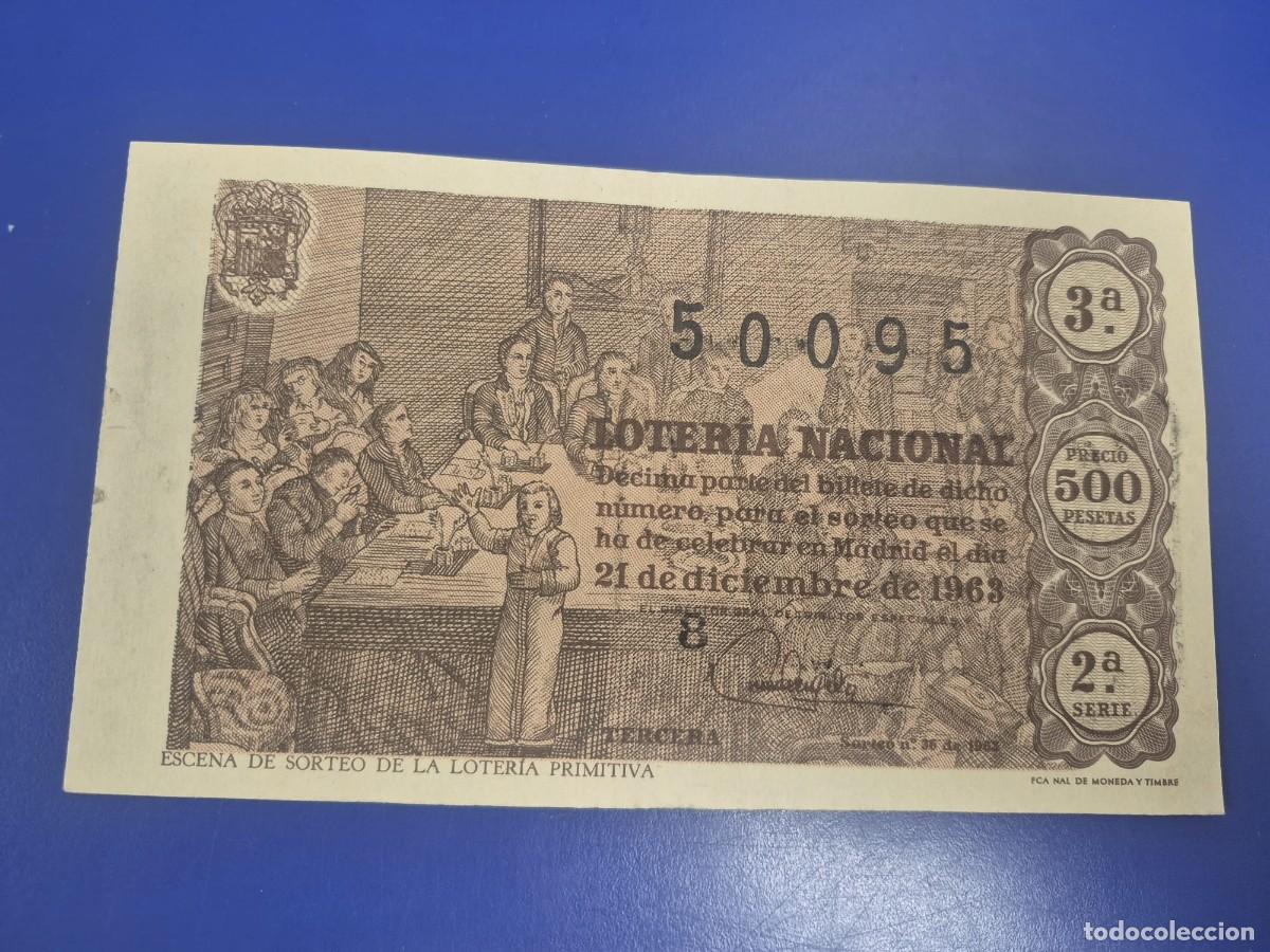 Loter&iacute;a Nacional: LOTERIA NACIONAL A&Ntilde;O 1963 SORTEO 36 NAVIDAD SERIE 2