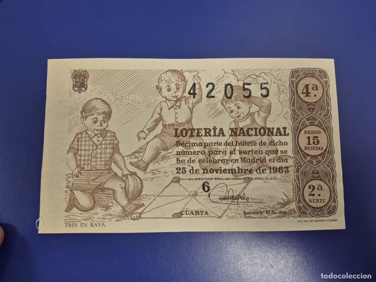 Loter&iacute;a Nacional: LOTERIA NACIONAL A&Ntilde;O 1963 SORTEO 34 SERIE 2