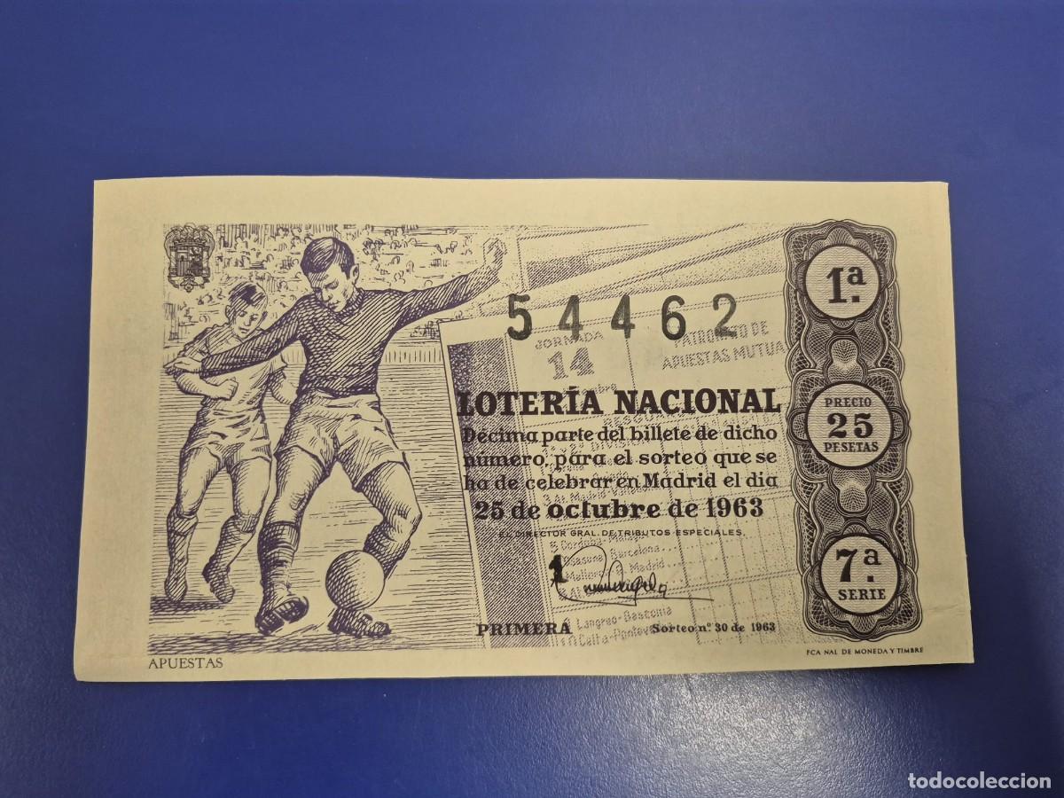 Loter&iacute;a Nacional: LOTERIA NACIONAL SORTEO 30 DE 1960 SERIE 7
