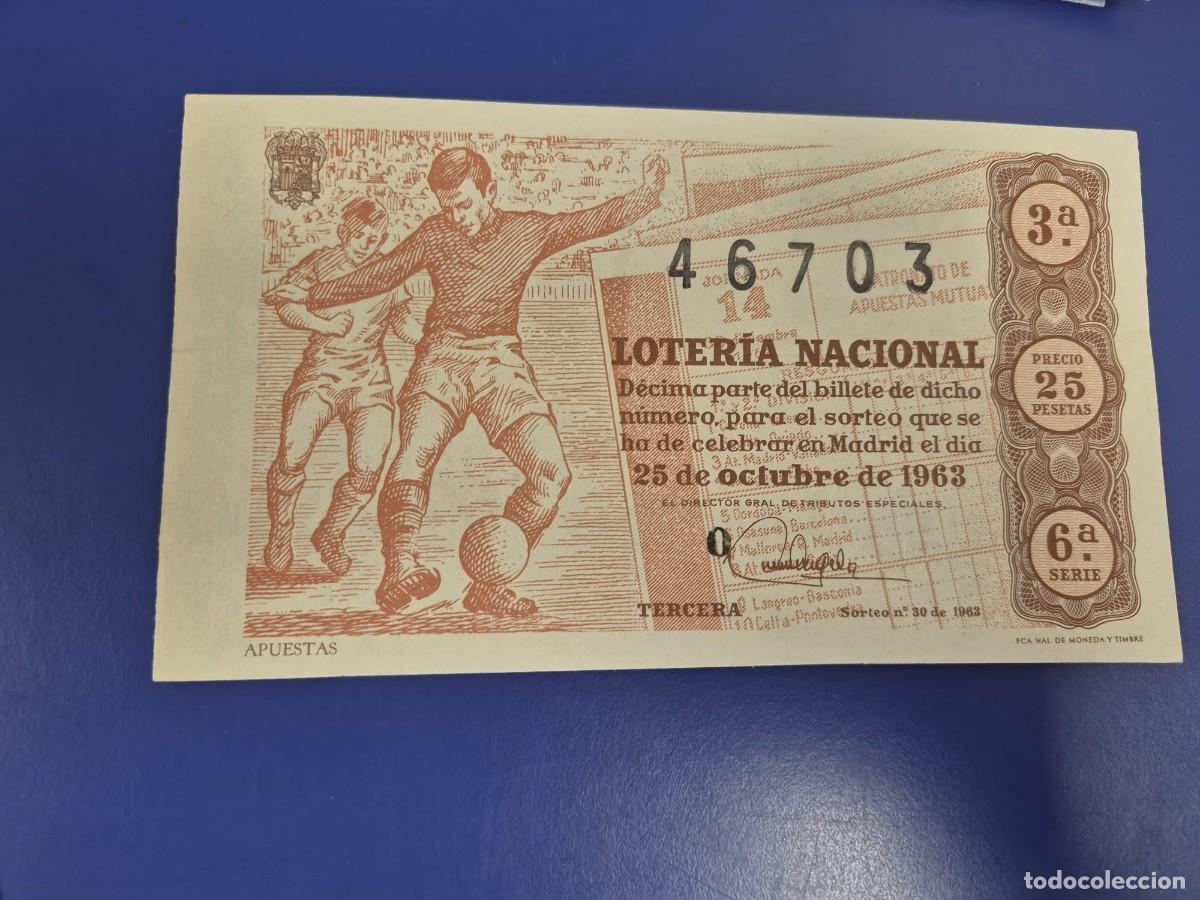 Loter&iacute;a Nacional: LOTERIA NACIONAL SORTEO 30 DE 1960 SERIE 6