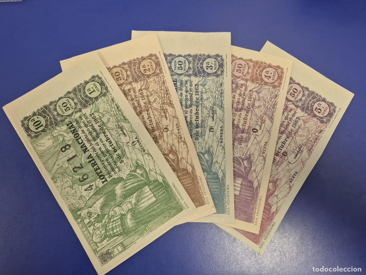 Loter&iacute;a Nacional: LOTERIA NACIONAL SORTEO 28 DE 1960 SERIE COMPLETA