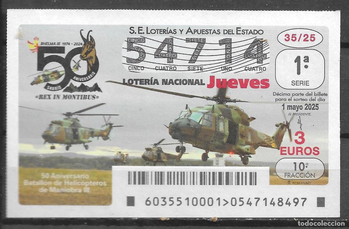 Loter&iacute;a Nacional: LOTERIA DEL JUEVES,01/05/2025.