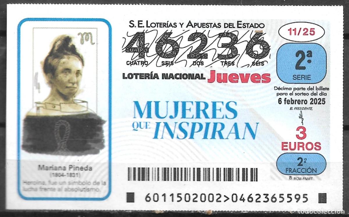 Loter&iacute;a Nacional: LOTERIA DEL JUEVES,06/02/2025.