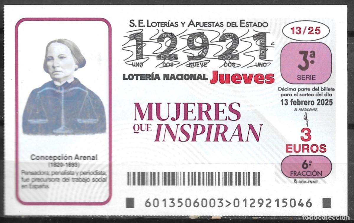 Loter&iacute;a Nacional: LOTERIA DEL JUEVES,13/02/2025.