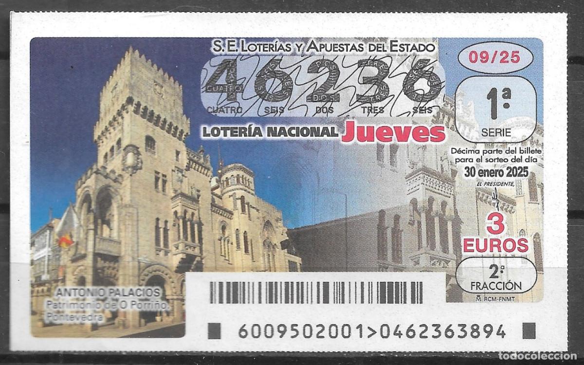 Loter&iacute;a Nacional: LOTERIA DEL JUEVES,30/01/2025.