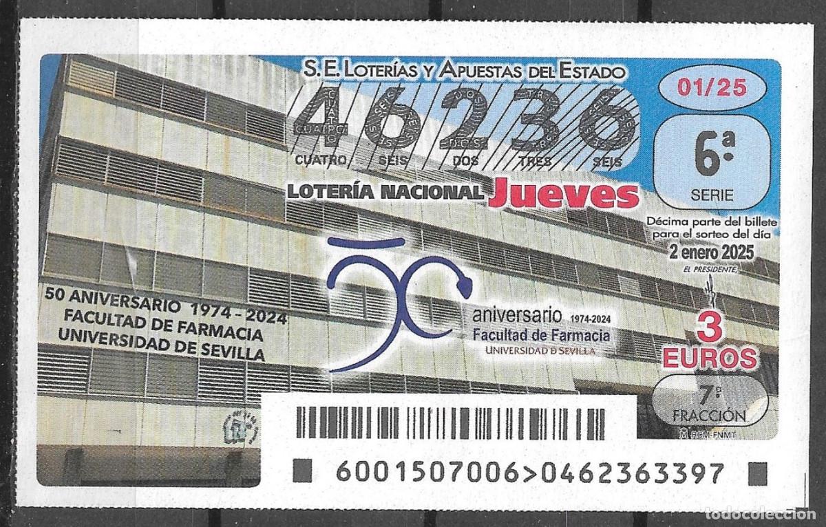 Loter&iacute;a Nacional: LOTERIA DEL JUEVES,02/01/2025.
