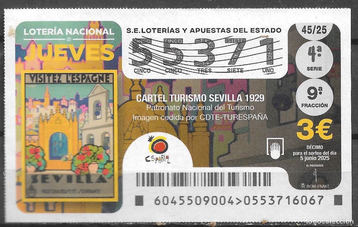 Loter&iacute;a Nacional: LOTERIA DEL JUEVES,05/06/2025.