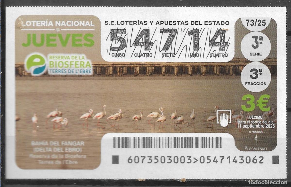 Loter&iacute;a Nacional: LOTERIA DEL JUEVES,11/11/2025.