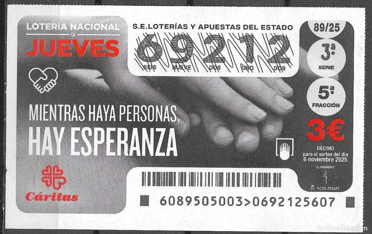 Loter&iacute;a Nacional: LOTERIA DEL JUEVES,06/11/2025.
