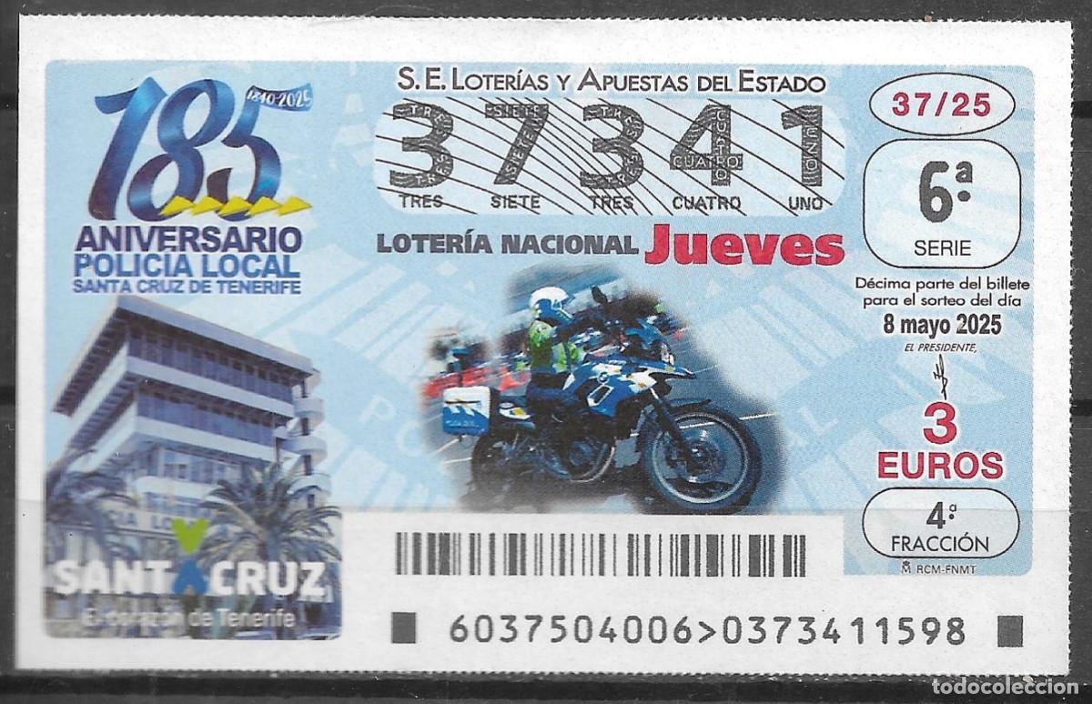 Loter&iacute;a Nacional: LOTERIA DEL JUEVES,08/05/2025.