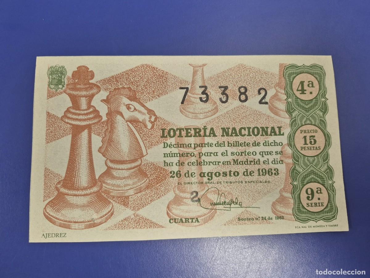 Loter&iacute;a Nacional: LOTERIA NACIONAL SORTEO 24 DE 1963 SERIE 9