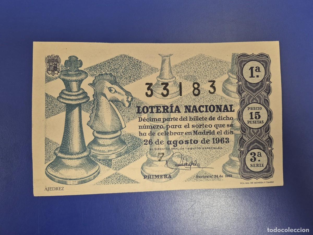 Loter&iacute;a Nacional: LOTERIA NACIONAL SORTEO 24 DE 1963 SERIE 3