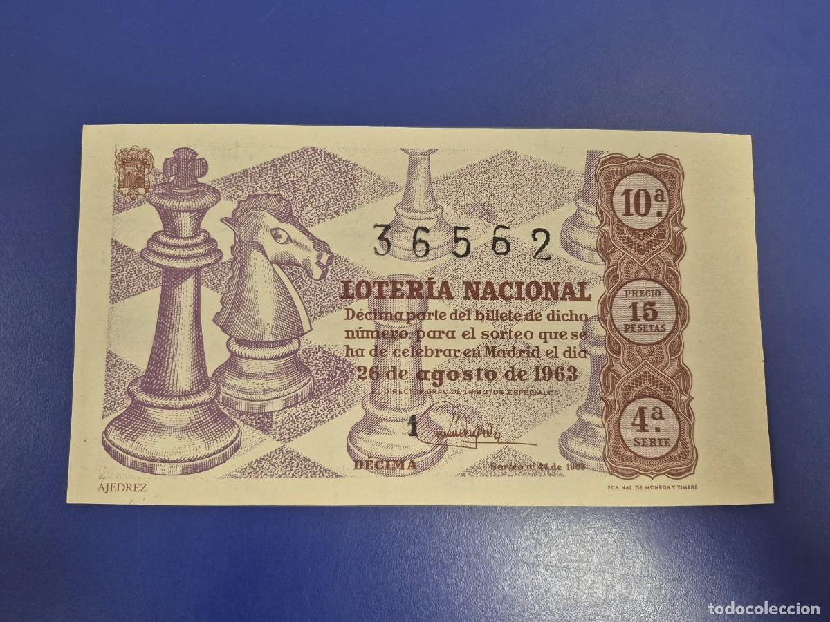 Loter&iacute;a Nacional: LOTERIA NACIONAL SORTEO 24 DE 1963 SERIE 4